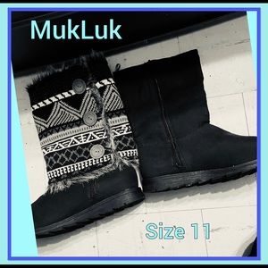 Mil Lucks detachable sweater warm boots size 10